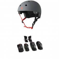 Triple 8 Dual Certified EPS Skateboard Helmet ​+ Saver Series High Impact Adult Pad Set