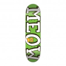 Meow Logo Green 8.25 Skateboard Deck