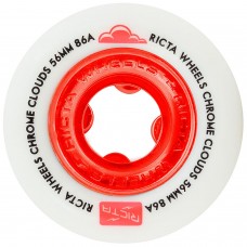 Ricta Chrome Clouds Red 86a Skateboard Wheels