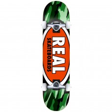 Real Team Oval Camo 7.75 Skateboard Complete